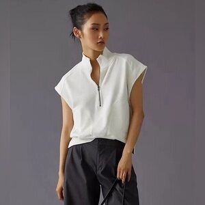 Daily Practice by Anthropologie Lounge Half-Zip Top